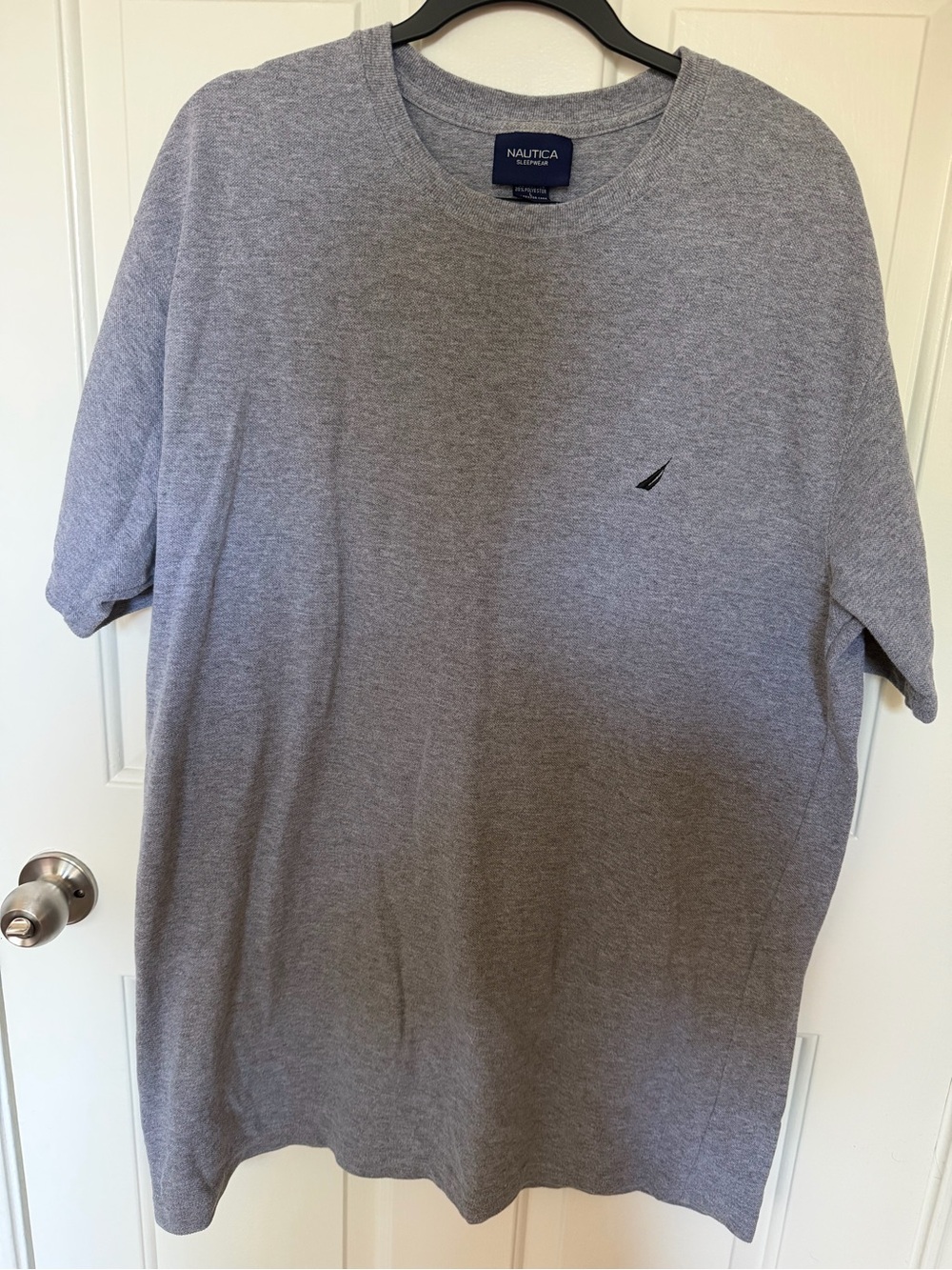 Nautica Men's Short Sleeve Crew Tee in Heather Gray